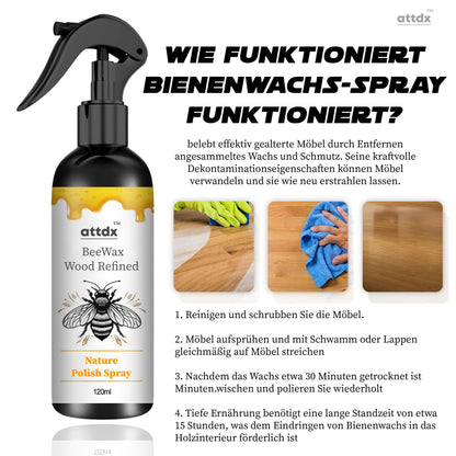 ATTDX Bienenwachs Holz Veredelt Natur Pflegespray