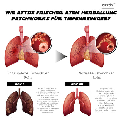 ATTDX FrischerAtem Kräuterlunge Tiefenreiniger Aufnäher