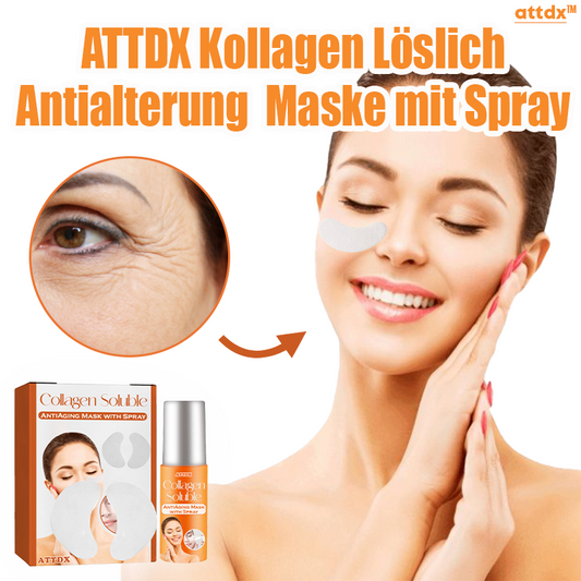 ATTDX Kollagen Löslich Antialterung Maske mit Spray