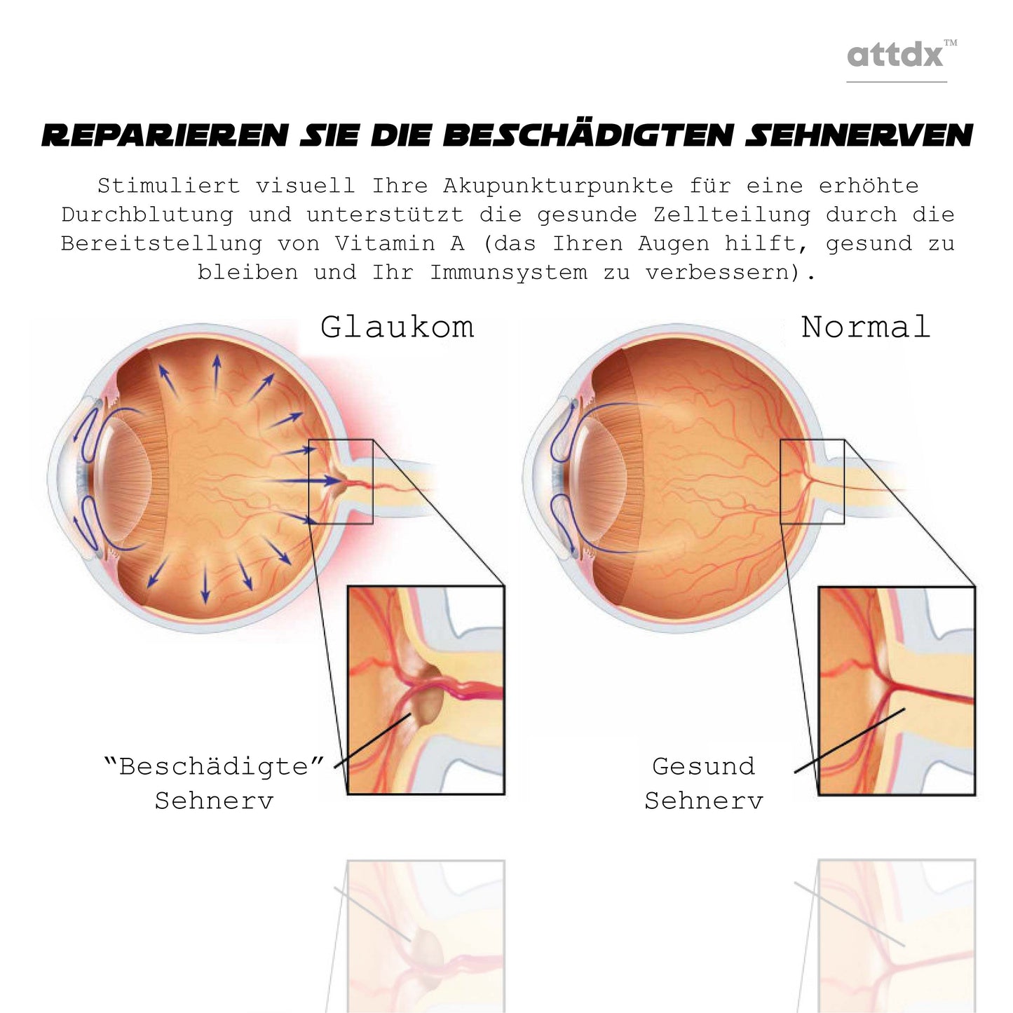 ATTDX Vision verjüngen Augentherapie Pflaster