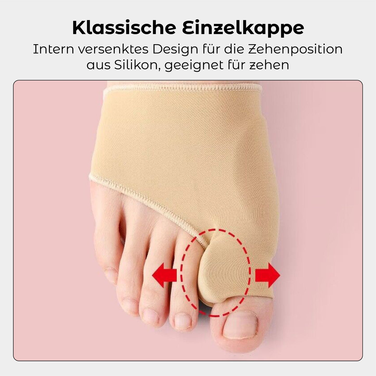 RICPIND Hallux Harmonie Korrekturgurt mit Schutzärmeln