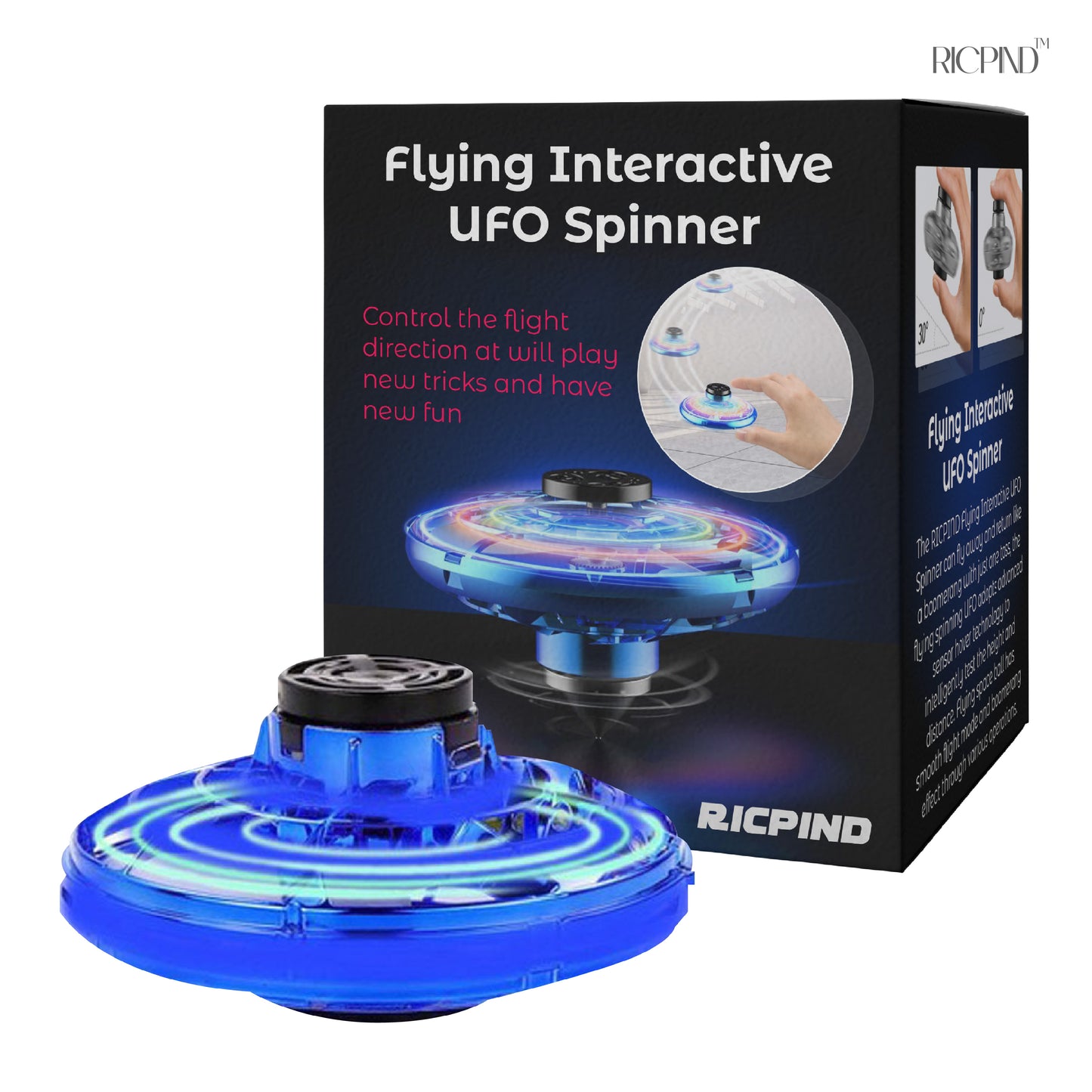 RICPIND Fliegender interaktiver UFO-Spinner