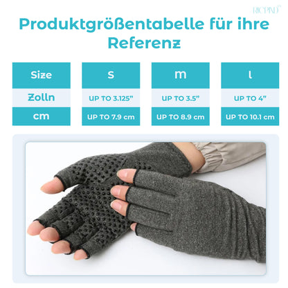 RICPIND Nervenentlastung Karpaltunnel Anti-Arthritis Kompression Fingerlose Handschuhe