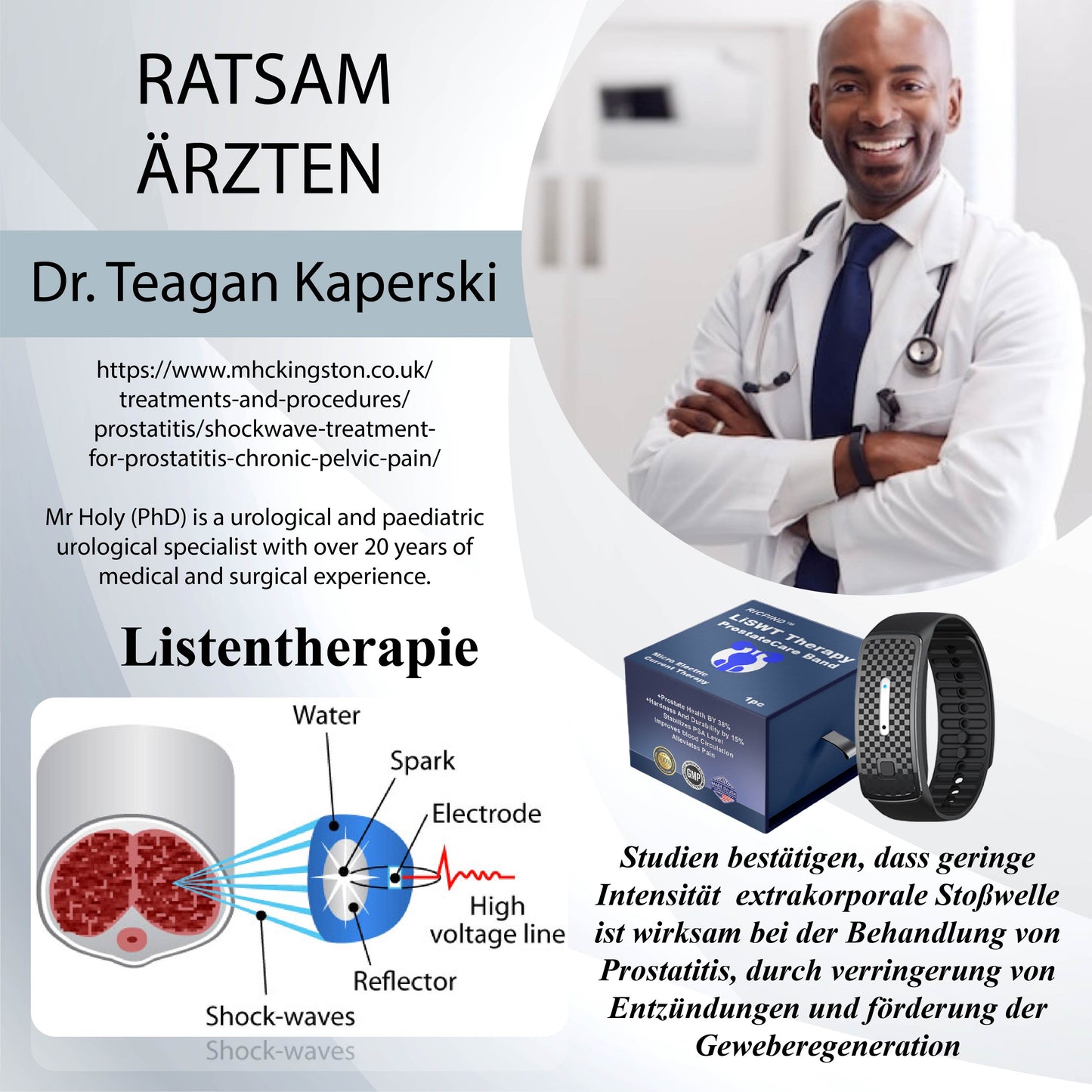 RICPIND™ LiSWT Therapie ProstataPflege Band