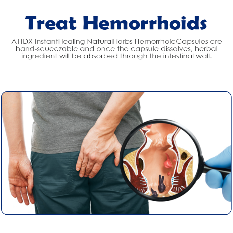 ATTDX InstantHealing NaturalHerbs HemorrhoidCapsules