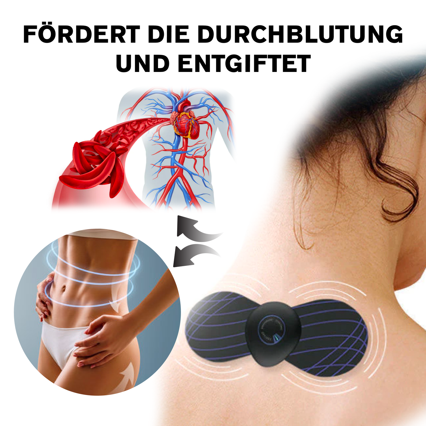 Ricpind EMS AnschwellenReduzieren EntgiftungTherapeutische Massagegerät