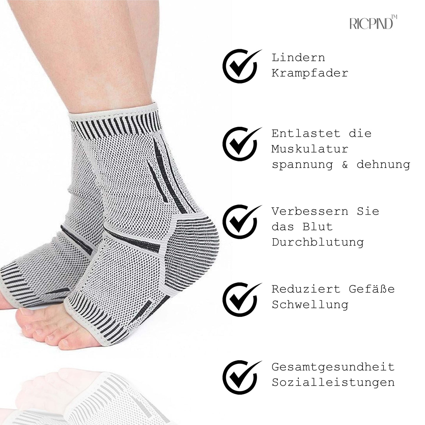 RICPIND AntiÖdeme ThermaEntspannen Komprimierung Socken