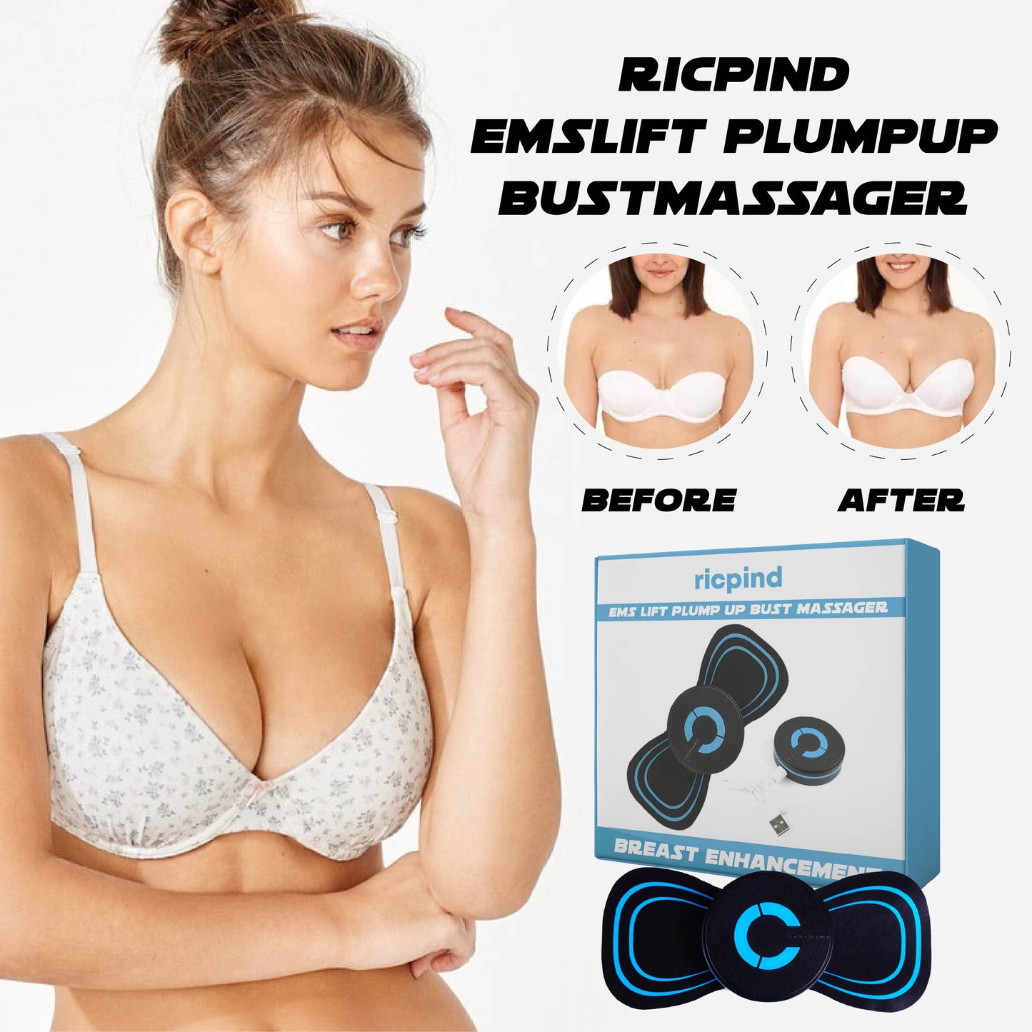 Ricpind EMSLift PlumpUp BustMassager