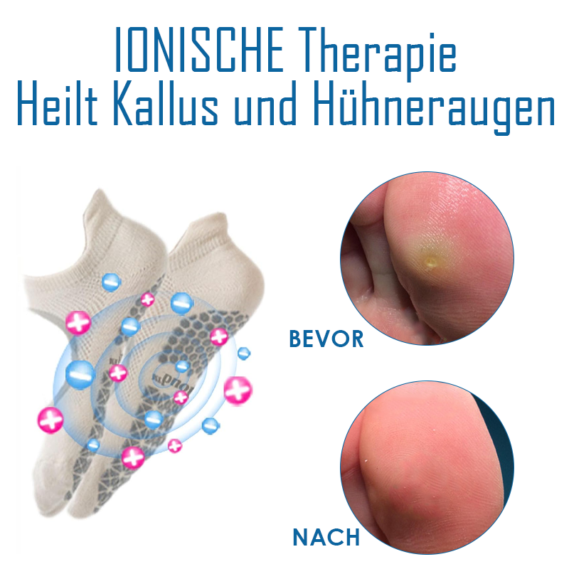 Ricpind IONISCH Turmalin HornhautHeilung Socken